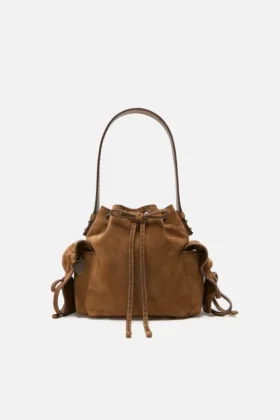 Bolso tipo cubo multipocket mini con múltiples bolsillos