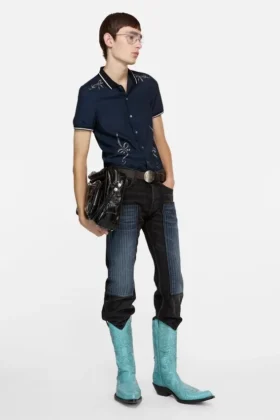 Camisa abotonada con bordados