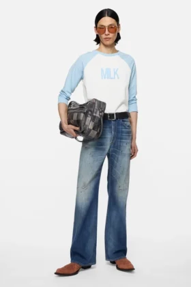 Camiseta con estampado «Milk»