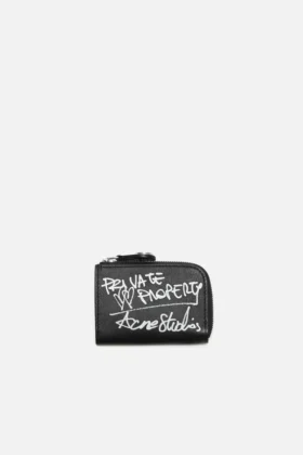 Cartera compacta con cremallera