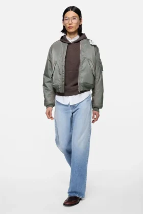 Chaqueta bomber lavada