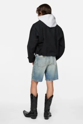 Pantalones cortos vaqueros con cinturón