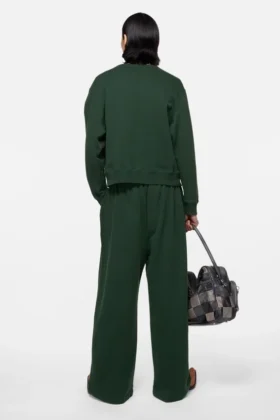 Pantalones de chándal de felpa con logotipo
